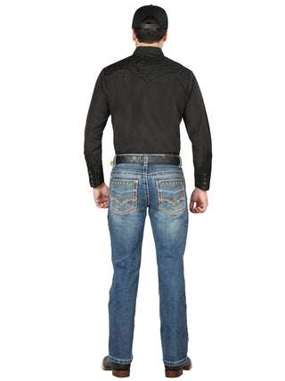 Centenario Bootcut Denim Jeans - Dark Blue