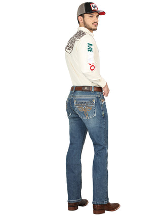 Centenario Bootcut Denim Jeans - Dark Blue