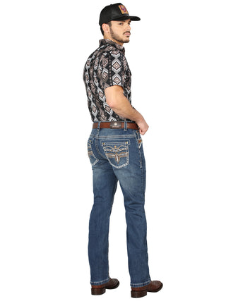 Centenario Bootcut Denim Jeans - Dark Blue