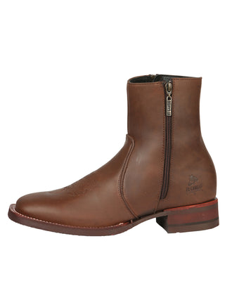 El Canelo Men’s Ankle Boots - Crazy Leather Wood