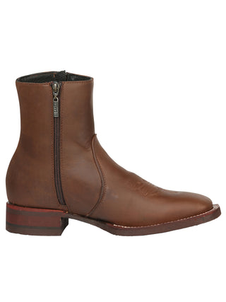 El Canelo Men’s Ankle Boots - Crazy Leather Wood