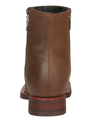 El Canelo Men’s Ankle Boots - Crazy Leather Wood