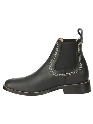 El General Men’s Leather Ankle Boots - Black