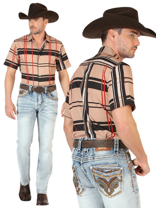 El General men’s light wash Western denim jeans with embroidered back pockets