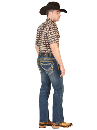 Centenario Men’s Bootcut Jeans - Dark Blue