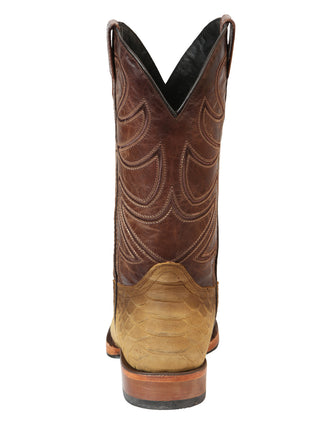 El General Men’s Rodeo Boot Imitation Python Print - Honey