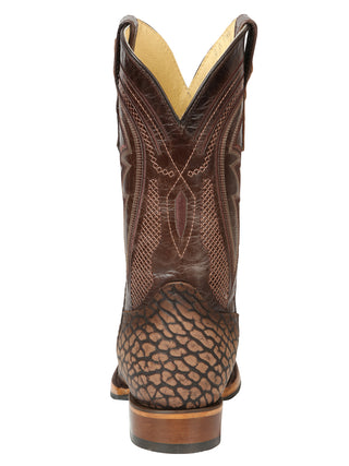 Men’s El General Rodeo Boot - Imitation Bull Neck Sand