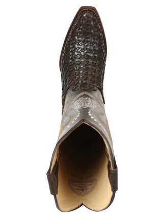 El General Women’s Embroidered Western Boots - Choco