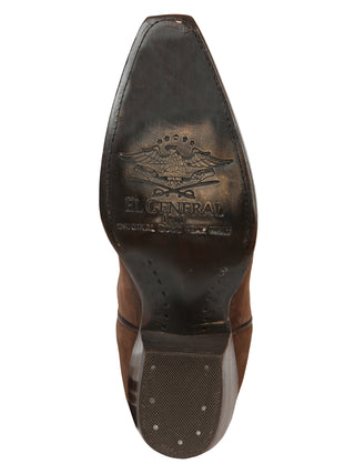 El General Women’s Embroidered Western Boots - Brown