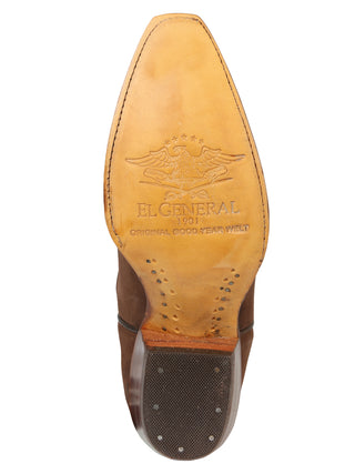 El General Women’s Embroidered Western Boots - Brown