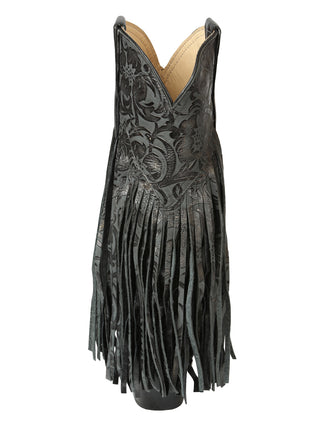 El General Women’s Fringe Western Boots - Black