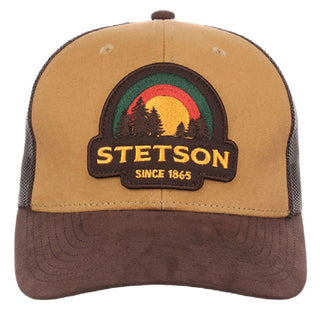 Stetson Sunset Patch Brown Trucker Hat