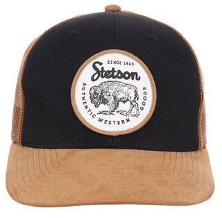 Stetson Authentic Western Goods Bison Patch Trucker Hat