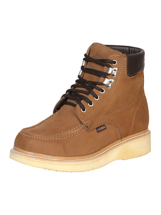 Establo Men’s Work Boot - Nobuck Canela Lace-Up
