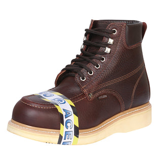 Establo Men's Laced Work Boots with Safety Cap