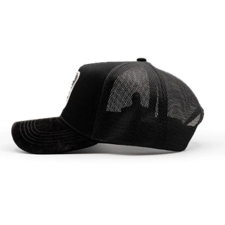 The King Ranch "Pantera" Cap - Black & Silver