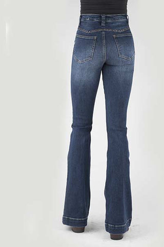 Stetson Women's High Rise Flare Jeans – Blue
