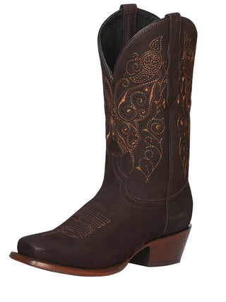 El General Womens Rodeo Boot  Limited Edition - Nobuck Brown