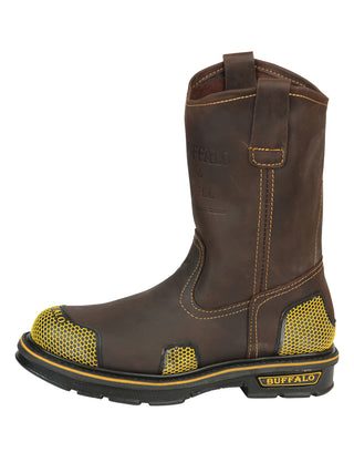 Buffalo & Bull Men’s Work Boots - Brown/Yellow