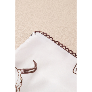 Close up western graphic print skirt apricot boutique fashion