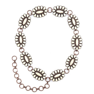 Women's Copper Concho Chain Belt