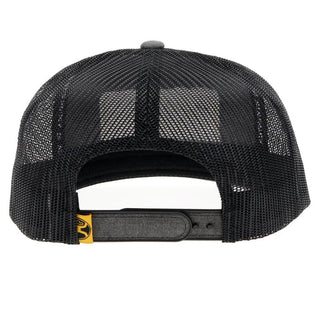 "Rank Stock" Hooey Hat Charcoal with Black/Gold Patch