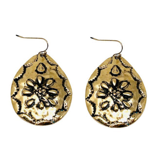 Western Flower Dangle Earrings