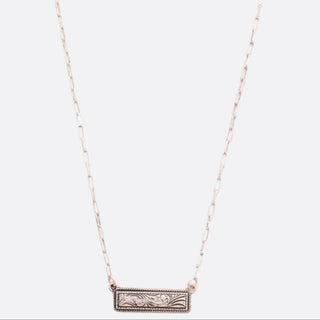 Western Filigree Bar Necklace