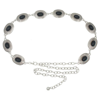 Women's Silver Concho Chain Belt