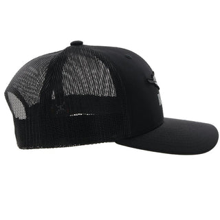 "Resistol" Hat Black with Feather Logo