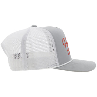 "OG" Hooey Hat Grey/White with Orange Stitching