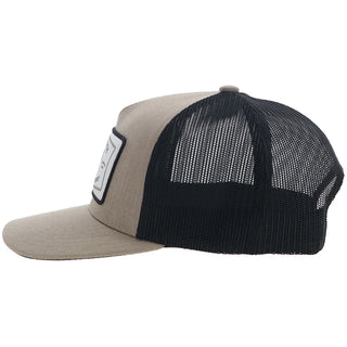 "Rank Stock" Hooey Hat Tan/Black with White/Black Patch