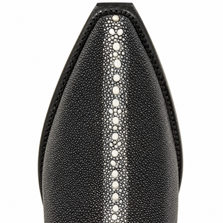Los Altos Row Stone Stingray Snip Toe Boot - Black