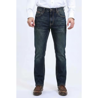Platini Men's Wade Bootcut Jeans - Dark Wash