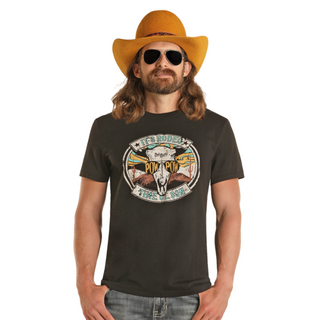 Rock & Roll Denim Rodeo Time T-Shirt- Black