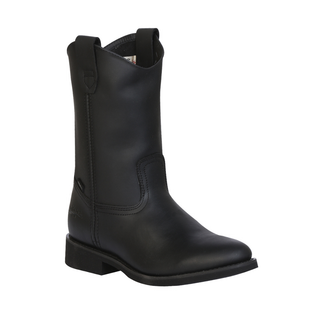Establo Men's Work Boot - Leather Grasso -  Black