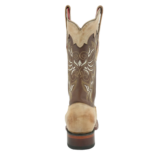 Los Altos Vintage Leather Cowboy Boots- Honey