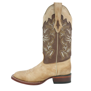 Los Altos Vintage Leather Cowboy Boots- Honey