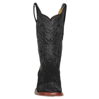 Los Altos women’s western boots black stitched shaft design