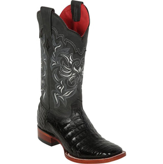 Los Altos black exotic leather cowgirl boots made in Mexico