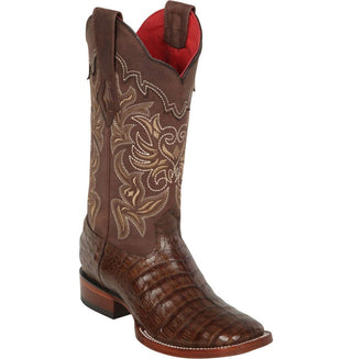 Los Altos brown exotic leather cowgirl boots made in Mexico