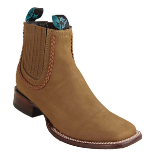 Los Altos Ladies Nubuck Ankle Boots - Taupe