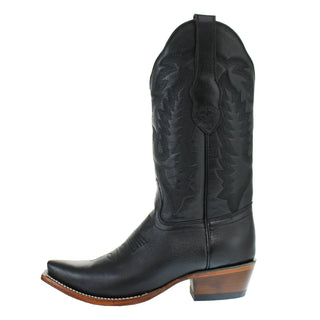 Los Altos Snip Toe Deer Boot- Black