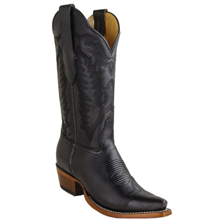 Los Altos Snip Toe Deer Boot- Black