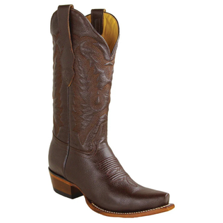 Los Altos Snip Toe Deer Boot- Brown