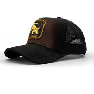 The King Ranch "Crocodile" Cap - Brown & Gold