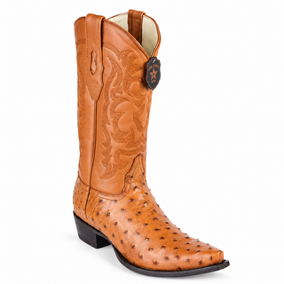 Los Altos Ostrich Snip Toe Cowboy Boots