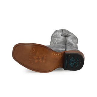 Los Altos rustic black vintage leather outsole women western boots