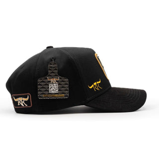 The King Ranch "Mantaraya" Cap - Black & Gold