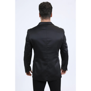 Platini Men's Modern Fit Blazer - Black